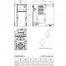 Przemiennik częstotliwości 3-fazowy 3,7 kW 400 V AC Delta Electronics VFD9A0MS43ANSHA